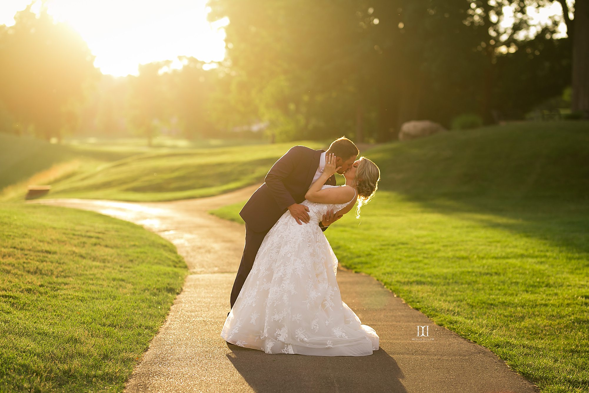 sunset golf course wedding photo irondequoit country club wedding photos