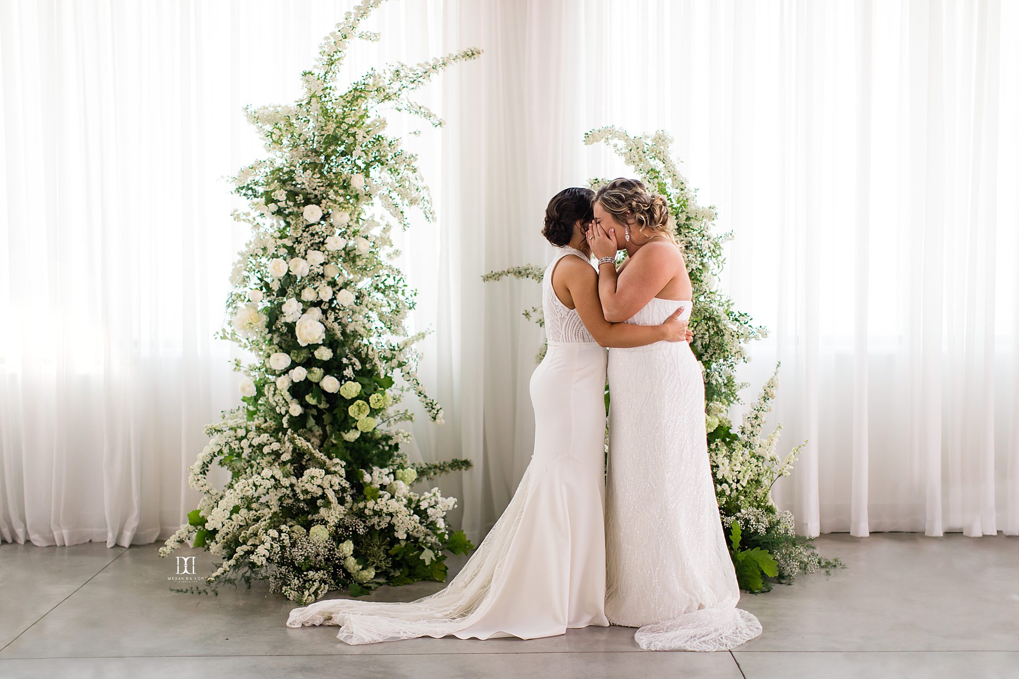 brides crying during first look weddings at the highline