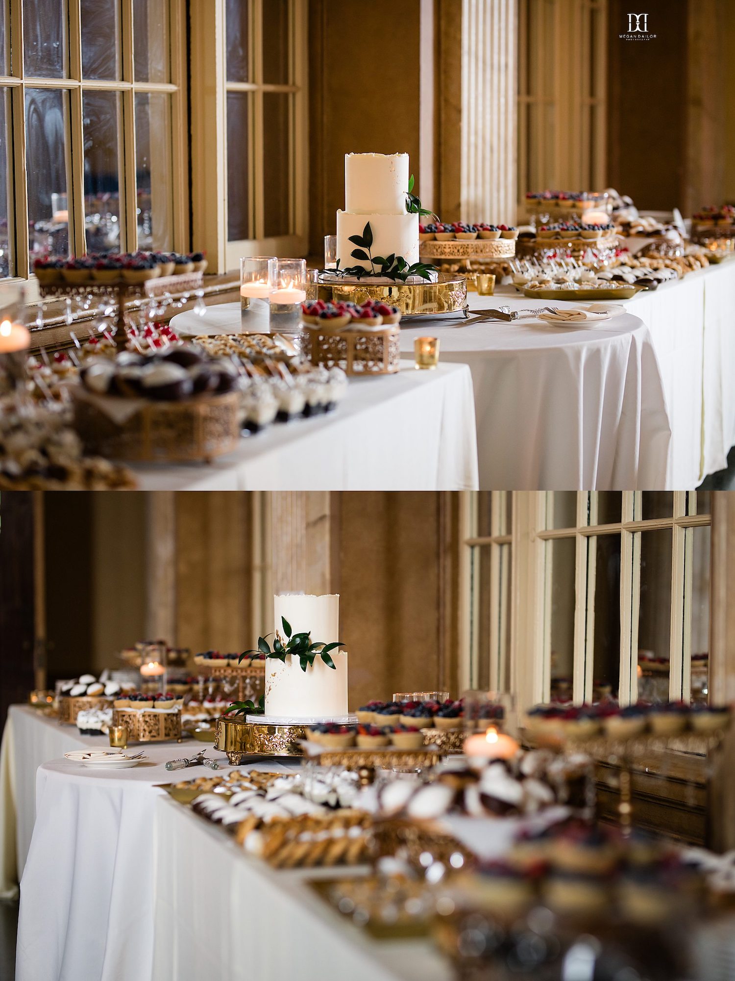 hotel Syracuse wedding photographers dessert table