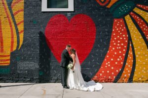 salt city market heart mural. Syracuse wedding photographers